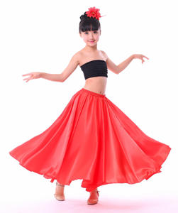 Falda de Chifón Inspirada en el Flamenco para <span class=keywords><strong>Niñas</strong></span>, para Baile de Toros Español y Actuaciones Escénicas, Edades de 3 a 8 Años - Product Image 4