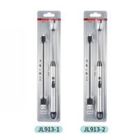Briquet électronique à impulsion en gros d'usine, design classique, en alliage et ABS, allumeur Type-C rechargeable pour camping et barbecue