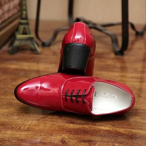 Nuove <span class=keywords><strong>Scarpe</strong></span> da Ballo con Tacco Alto e Lacci per Donna e Uomo, in PU Effetto Specchio Rosso, <span class=keywords><strong>Scarpe</strong></span> da Ballo Latino, Taglia Grande 46 US12, Qualità da Esportazione - Product Image 6