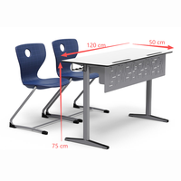 Mobilier scolaire, ensemble bureau et chaise pour étudiants, fournisseurs de mobilier pour salles de classe