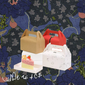 Caja de Cartón para Llevar Mini Donuts, Pasteles y Postres, Personalizada, con Asa, Barnizada, Reciclable, MOQ 50 Piezas - Product Image 3
