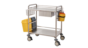 Kliniek En Ziekenhuismeubilair Roestvrij Staal En Abs Plastic Trolleykar Voor Klinisch En Ziekenhuisgebruik - Product Image 6