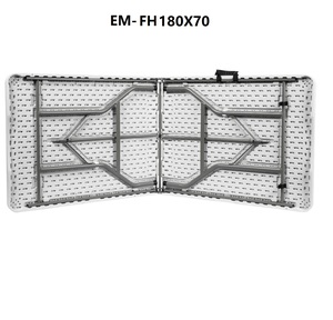 Table pliante en plastique robuste de 6 pieds, table de banquet en HDPE pour les fêtes, la restauration et les événements en plein air - Product Image 2