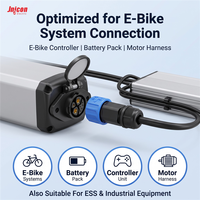 Connecteur étanche haute intensité M23 8 broches 50A 300V Alimentation 5A Signal IP67 Prise hybride Push Lock pour batterie EV et servo