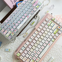 Small Animal Playground Keycap Cherry Profile Dye Sublimation PBT/PC Transparent Keycaps Set for Mechanical Gaming Keyboard