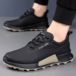 Vente en gros d'usine de nouvelles chaussures de marche pour hommes et femmes avec empeigne en daim synthétique, chaussures de sport légères et tendance - Product Image 3