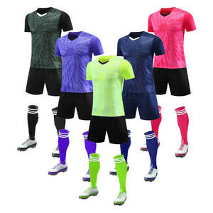 Grosir disesuaikan setelan sepakbola baru untuk orang dewasa dan anak-anak, logo bordir pada seragam tim Sepakbola - Product Image 1