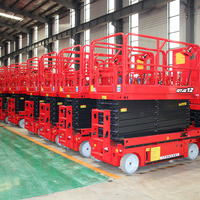 Plateforme de travail en hauteur à ciseaux autopropulsée de haute qualité CE, 12 m, 320 kg, prix d'usine