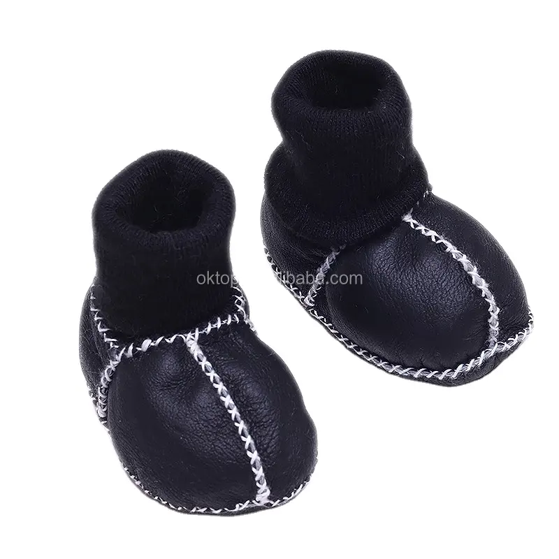 असली चर्मपत्र बेबी जूते शिशु गर्म शराबी जूते
