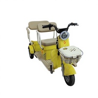 Tricycle Électrique Ouvert à Trois Roues 1000W 60V avec Moteur Arrière, 3 Vitesses, 3 Sièges pour Adultes - Vente Chaude