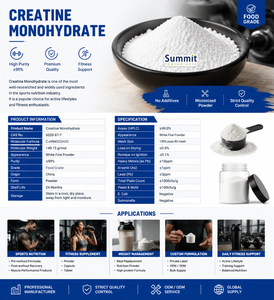 Créatine Monohydrate Micronisée de Qualité Alimentaire 200/80 Mesh, Poudre Pure à 99%, Suppléments Nutritionnels Sportifs, Vente en Gros Usine - Product Image 2