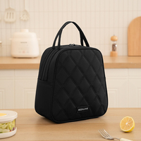 Sac isotherme double couche 7,6 L en nylon pour le déjeuner scolaire et les pique-niques
