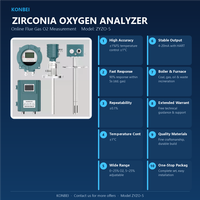 Analyseur d'oxygène à zircone ZhongYou QH-Y23, sonde de mesure de la teneur en gaz de combustion, capteur céramique en acier inoxydable, puissance élevée 150W