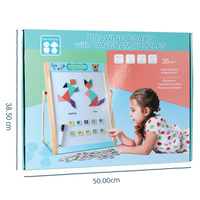 Tableau magnétique en bois de haute qualité pour enfants, jouet artistique, dessin animé, écologique, peinture DIY sur carton pour les 3 ans et plus, best-seller