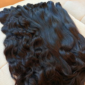 Lots de <span class=keywords><strong>Cheveux</strong></span> Humains Vierges Indiens Bruts 100% Naturels, Alignés dans le Sens de la Cuticule, Lisses Comme des Baguettes, Double Tissage, Qualité 12A 15A, Fournisseurs de <span class=keywords><strong>Cheveux</strong></span> Bruts - Product Image 4