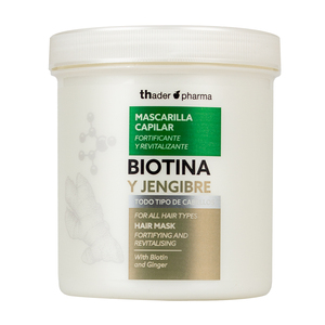 Mascarilla Capilar Thader Pharma con Biotina y Jengibre Fortificante y Revitalizante para Todo Tipo de Cabello - Product Image 1