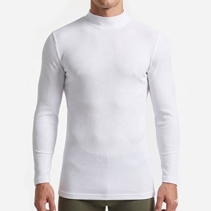 Camiseta Deportiva de Manga Larga para <span class=keywords><strong>Hombre</strong></span>, Cuello Alto, Ajustada, de Nailon y Elastano, Elástica en 4 Direcciones, para Entrenamiento de Alto Rendimiento, 2026 - Product Image 1