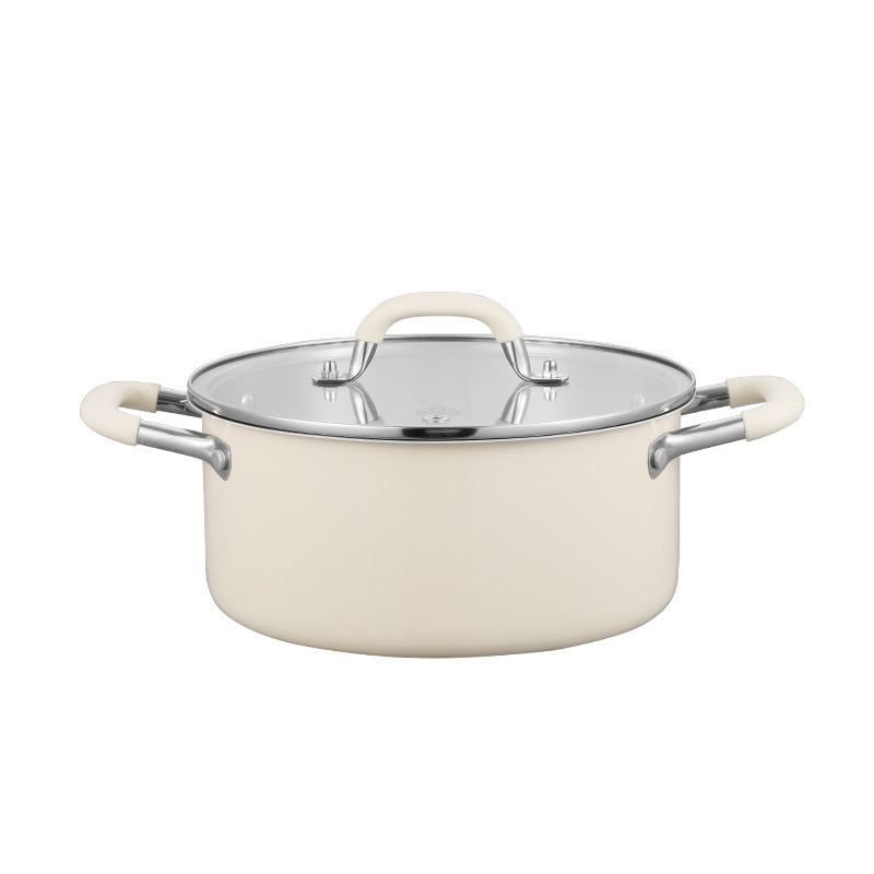Stainless Steel 304 Cooking Pot Set 8 Pcs Modern Korean-style with Design Glass Lid Induction Pots and Pans Set · image 6