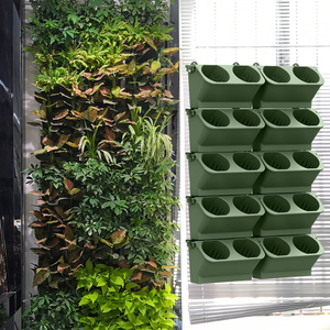 Trong Nhà Nhựa Dọc Vườn Tường Chậu Hoa Treo Container Tự Tưới Nước Dọc Vườn Trồng - Product Image 5