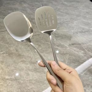 Stainless Steel Mini Spatula Set 2 Pieces Dishwasher Safe Kitchen Serving Spoon Stir Fry <b>Utensils</b> - Product Image 3