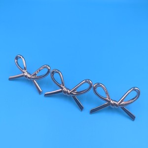 Furniture Handle Alloy Rose <b>Gold</b> Bow Shape <b>Cabinet</b> Drawer Wardrobe Hardware Accessory Contemporary Durable - Product Image 2
