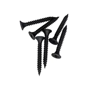 Black Phosphated Bugle Head Fine Thread Drywall Screws Essential Self-Drilling #6 #7 #8 Screws Home Improvement Construction