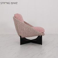 Chaise d'appoint moderne nordique maison hôtel luxe Style japonais boucle douce chaise de loisirs rembourrée pour salon ou bureau à domicile