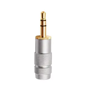 Rasantek Gold Plated 3.5mm Stereo Sound Microphone Plug Earphone Jack Audio Mono Connector for Speaker