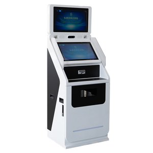 Kiosque d'impression et de numérisation de documents A4/A5 à écran tactile interactif Android à double écran autoportant avec lecteur RFID - Product Image 2