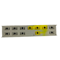 Fabricant de claviers tactiles personnalisés étanches à boutons embossés Claviers en caoutchouc silicone à pois conducteurs noirs finition brillante/mate
