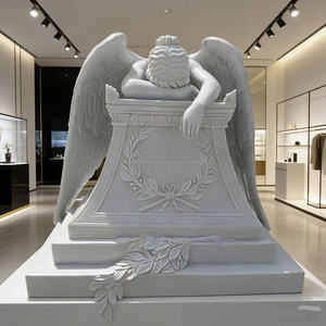 <span class=keywords><strong>Sculpture</strong></span> d'ange pleureur <span class=keywords><strong>en</strong></span> quartz sculpté à la main, taille réelle, de qualité supérieure, pour la décoration de la maison - Product Image 4
