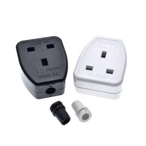 13 Amp BS 1363 250 Volt AC UK Power Cord AC Type G Rewireable Socket