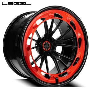 Jantes en alliage forgé personnalisées 2 pièces roues en fibre de carbone 20 24 26 pouces pour jantes Ferrari 5x120 roue forgée roue sport jante