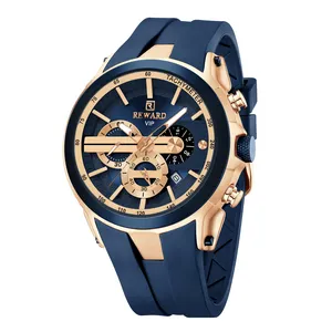 Reward Watch orologio da uomo di lusso di alta qualità Logo personalizzazione cinturino in gomma Relojes luminosi Para Hombres