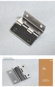 Bisagra para Puerta de Armario Plegable de Tres Pliegues, Estilo Moderno Minimalista, Color Plateado Niquelado, Hierro Duradero, Apertura de 90 Grados, Montaje Empotrado - Product Image 3