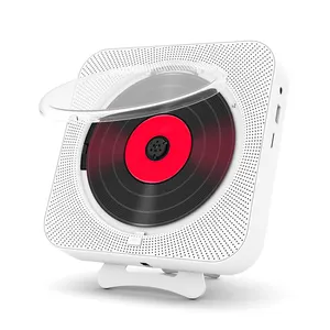 Terbaik Portabel Bluetooth Speaker Boombox Nirkabel Terpasang Di Dinding Album CD Player Pendidikan Am FM Radio CD Player