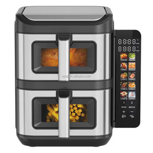 Аойя 9,5 л 12 л 11,5 л, 850 Вт + 1550 Вт, хорошая цена, цифровая смарт-фритюрница без масла с ЖК-дисплеем, две корзины, фритюрницы - Product Image 1