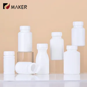 HDPEプラスチック80ML100ML150ML空の医薬品化学薬品液体カプセル薬瓶子供用安全キャップ付き