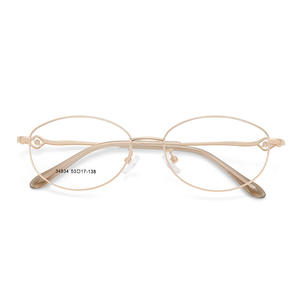 Monturas de Gafas Ovaladas para Mujer Danyang 34834 53-17-138, Montura Completa, Lentes Acrílicas Anti-UV - Product Image 1