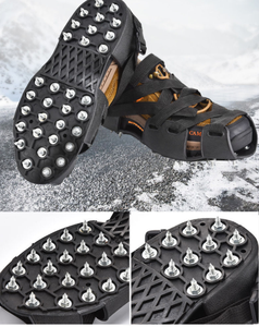 Crampons à neige et à glace à forte adhérence, 32 dents, pour terrain enneigé, <span class=keywords><strong>montagne</strong></span>, boue - Product Image 6