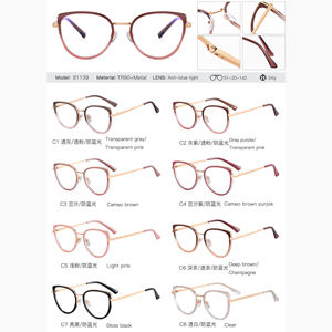 Ms 81139 2024 Nieuwe Dames Cat Eye Tr90 + Metalen Frame Optische Anti-Blauw Licht Bril Brillen Mode Kleurrijk Ontwerp Custom Logo - Product Image 6