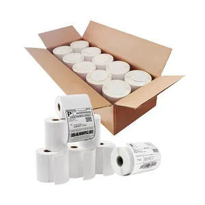 thermal label sticker 100*150mm 350pcs per roll shipping adhesive paper