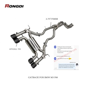 High Performance Valvetronic Catback Exhaust for BMW F80 M3 F82 F83 M4 S55 Stainless Steel Catback - Product Image 1