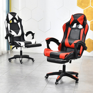 Chaise de bureau ergonomique portable avec cadre en fer, siège inclinable manuel, hauteur réglable, idéale <span class=keywords><strong>pour</strong></span> le travail à domicile, les jeux et l'utilisation informatique - Product Image 2