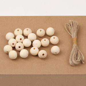 Natural Wood <b>Beads</b> Round Loose <b>Beads</b> Boxed <b>Set</b> For Jewelry Making DIY Craft Material 100Pcs - Product Image 3