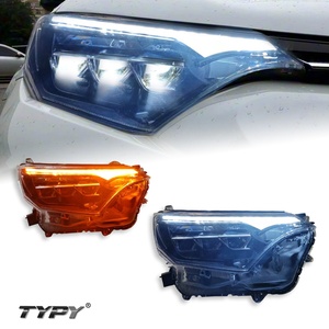 TYPY for 2016-2019 for Toyota RAV4 Headlight Assembly Modified 12V LED Lens <b>Daytime</b> <b>Running</b> <b>Light</b> Flowing Turn Signal - Product Image 3