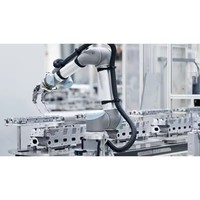 Brazo Robótico Colaborativo UR3 UR5 con Carga Útil de 20 kg, Cobot Compacto de Sobremesa para Atornillar y Pulir con Sensor de Fuerza