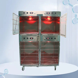 CH 304 acier inoxydable fer pliable chien chenil haute qualité luxe moderne sécurisé Durable résistant à l'eau plateau en plastique Simple - Product Image 1