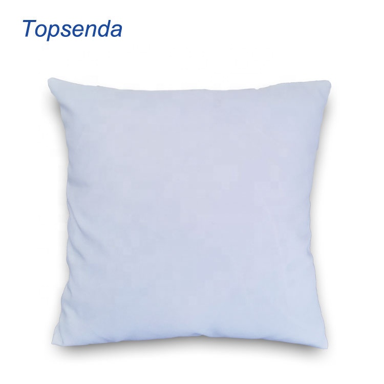 Housse de coussin en toile blanche unie, 40cm, 45cm, oreiller pour sublimation, vente en gros