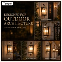 Applique murale extérieure LED vintage IP65 étanche en cuivre massif bronze antique 3500K blanc chaud pour jardin et entrée de villa